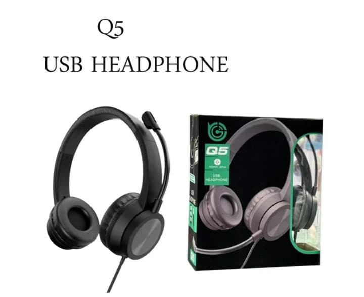 TUCCI Q5 USB Wired Headset with Microphone