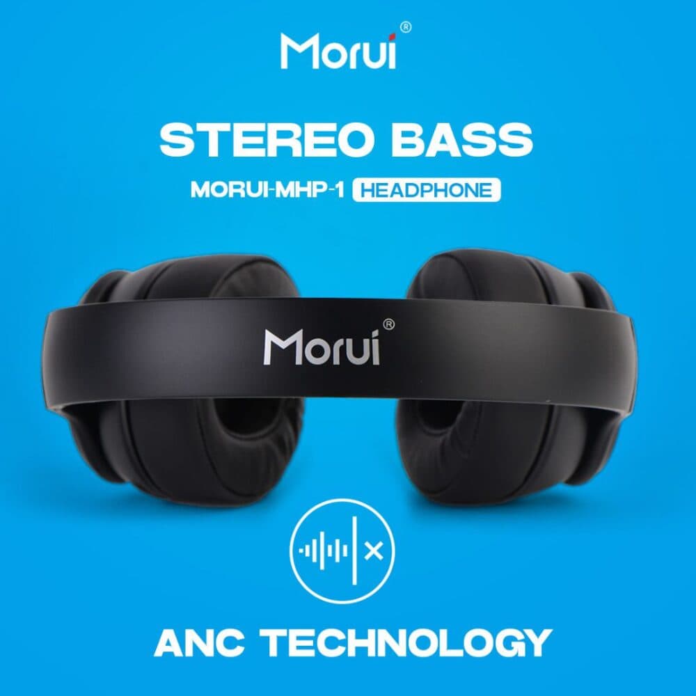 Morui MHP-1 Wireless Headphones with ANC and Stereo Bass