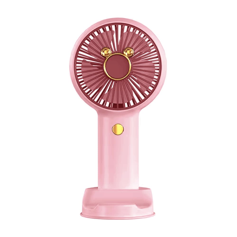 HK59 Handheld Mini Rechargeable Fan with Phone Holder