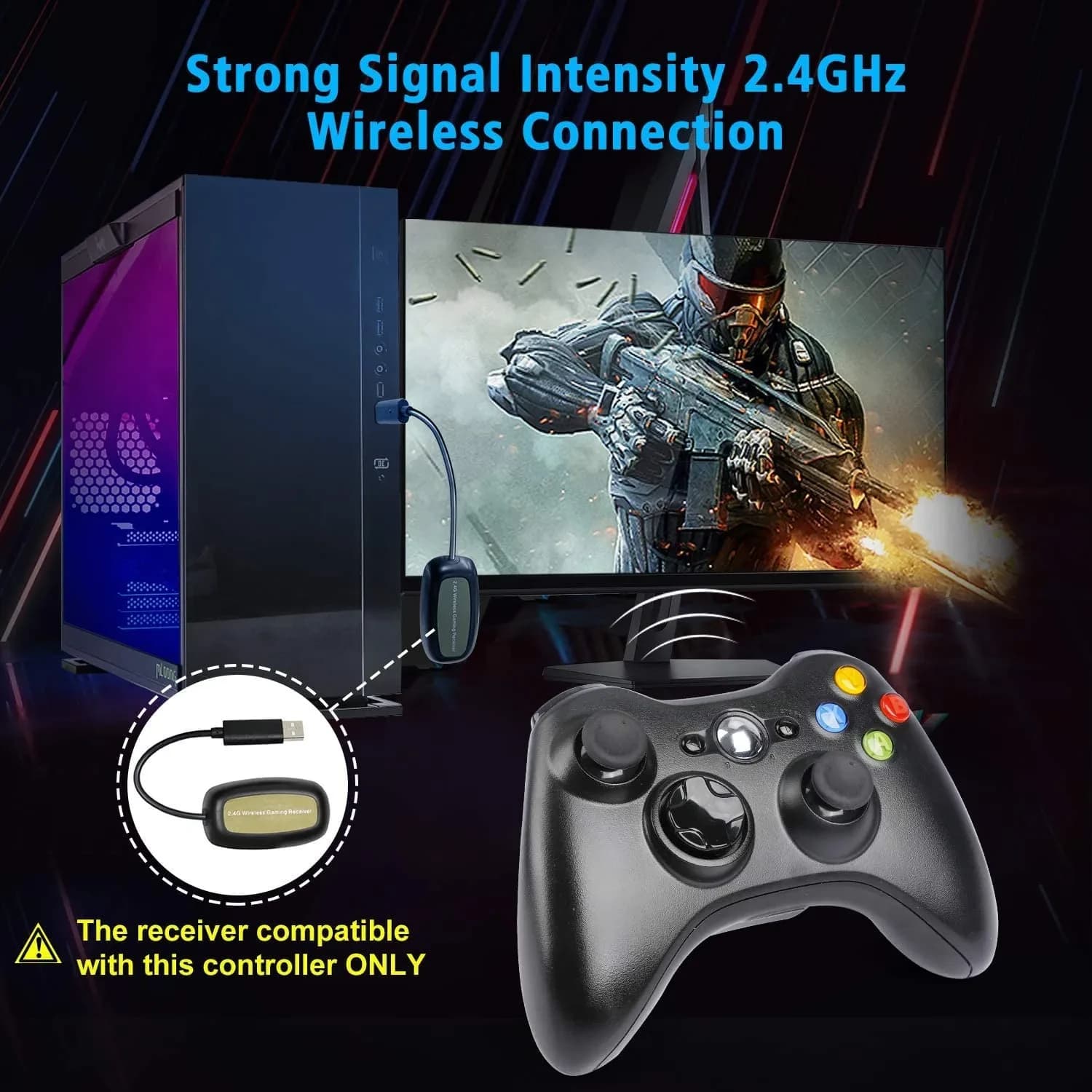 Xbox-Style Premium Wireless Controller (Premium A+ Copy)