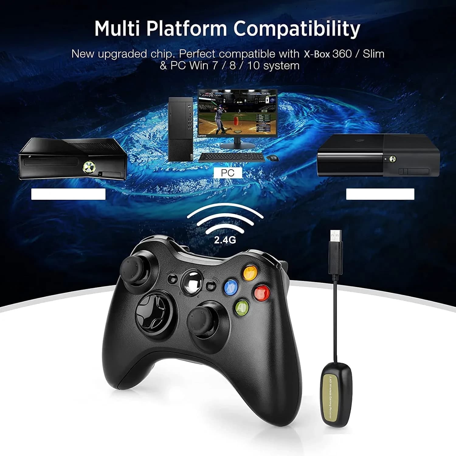 Xbox-Style Premium Wireless Controller (Premium A+ Copy)