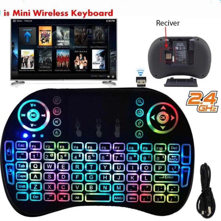 SpeedX RF500 Mini Wireless Keyboard with Touchpad