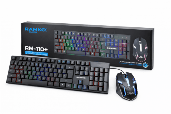 Ramko RM110 RGB Backlit Keyboard & Mouse Set