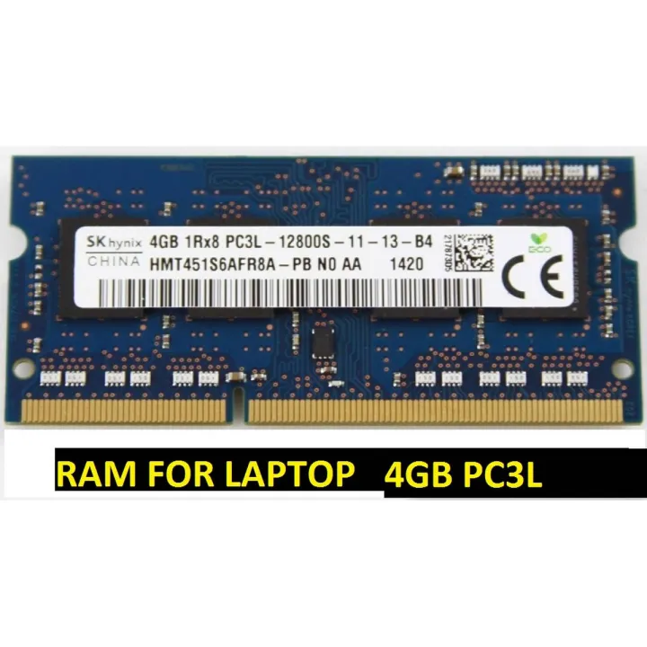 4GB DDR3L Laptop RAM (PC3L-12800, 1600MHz SO-DIMM)