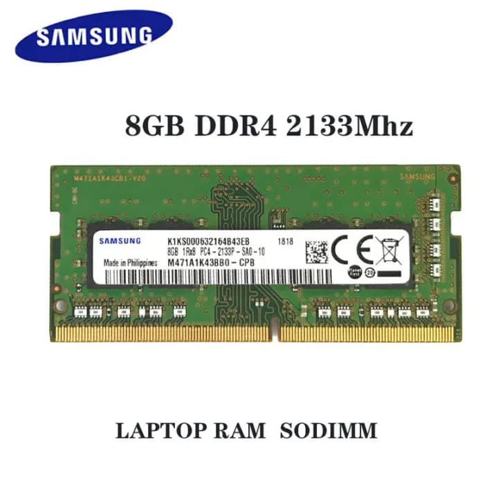 8GB DDR4 Laptop RAM (PC4, 2400/2666MHz SO-DIMM)