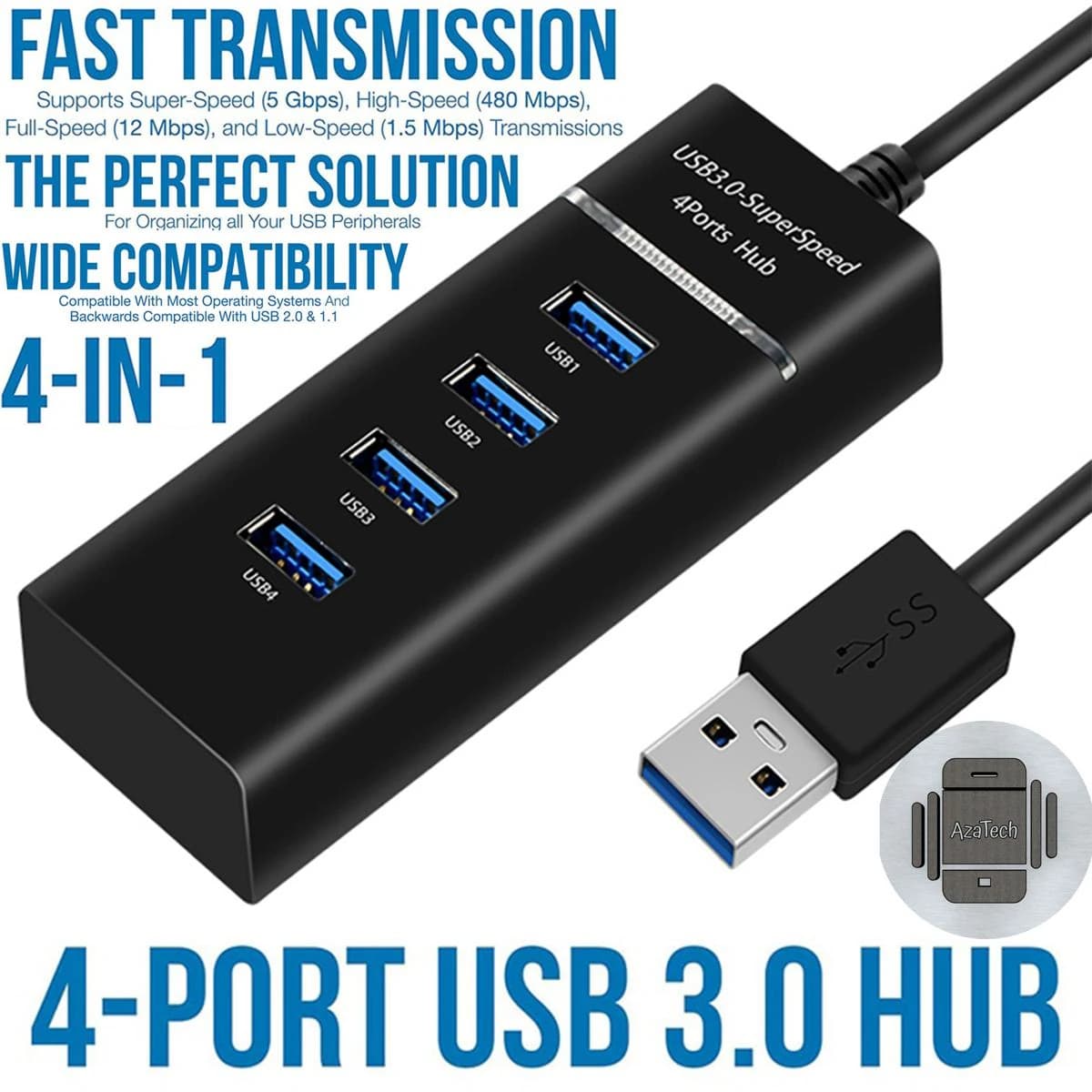 USB 3.0 Hub, 4-Port