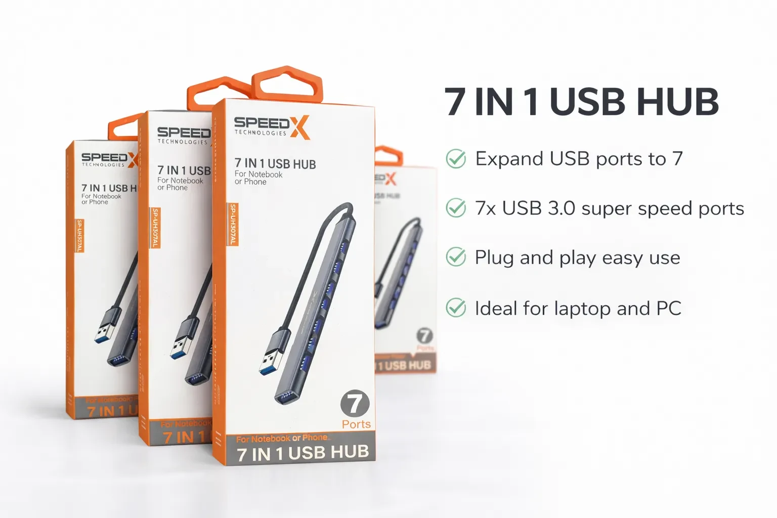 USB Hub, 7-Port