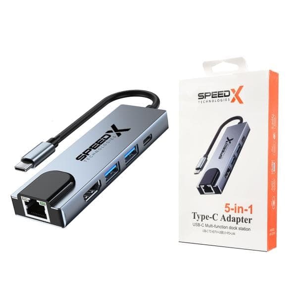 SpeedX SP-TC501 5-in-1 USB-C Hub