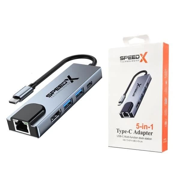 SpeedX SP-TC501 5-in-1 USB-C Hub