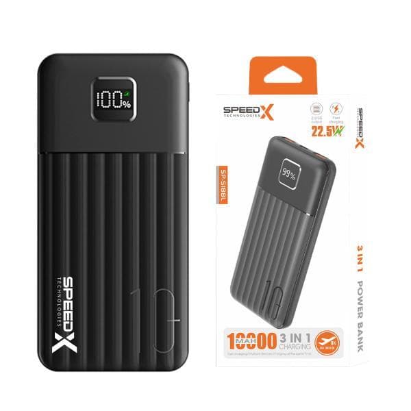 Speed-X SP-S188L 3-in-1 10000mAh Power Bank (22.5W)