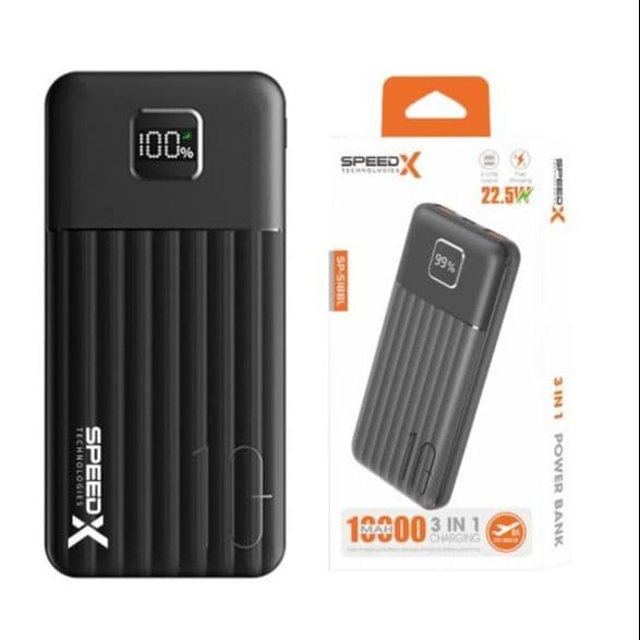 Speed-X SP-S188L 3-in-1 10000mAh Power Bank (22.5W)