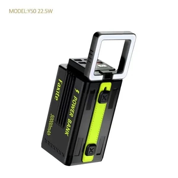 Faxite Y50 50000mAh Multifunctional Portable Power Bank (22.5W, LED Light)