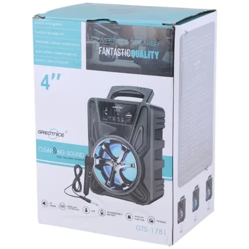 GTS-1781 Portable Karaoke Bluetooth Speaker