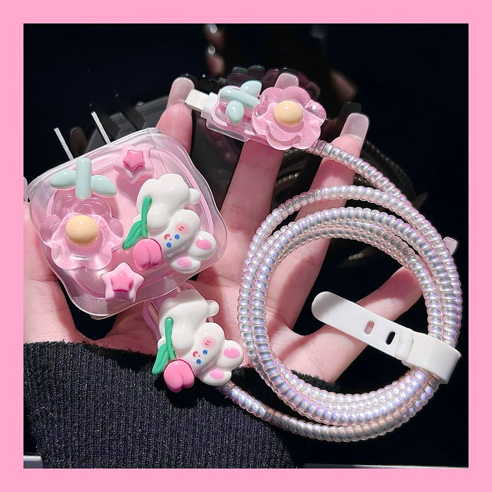 Flower Decorative Charging Cable