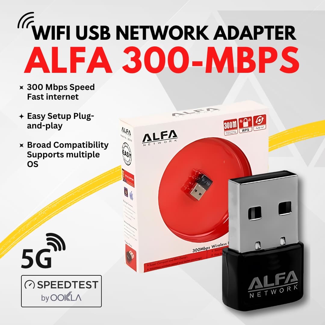 Alfa-Style Long-Range USB Wi-Fi Adapter