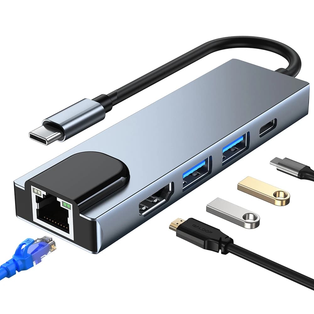 SpeedX SP-TC501 5-in-1 USB-C Hub