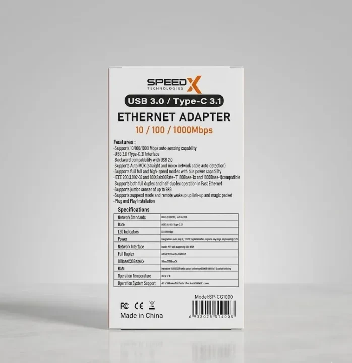 USB to Ethernet (RJ45) Adapter