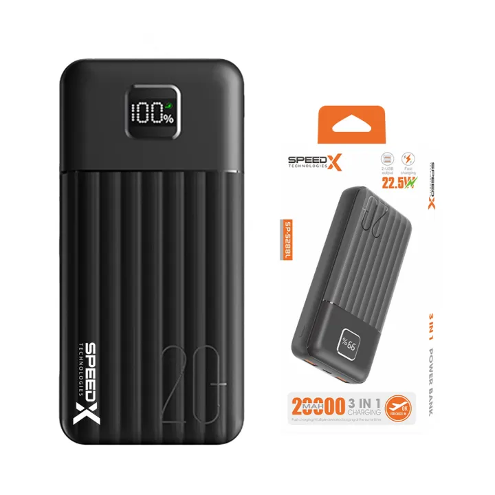 Speed-X SP-S288L 3-in-1 20000mAh Power Bank (22.5W)